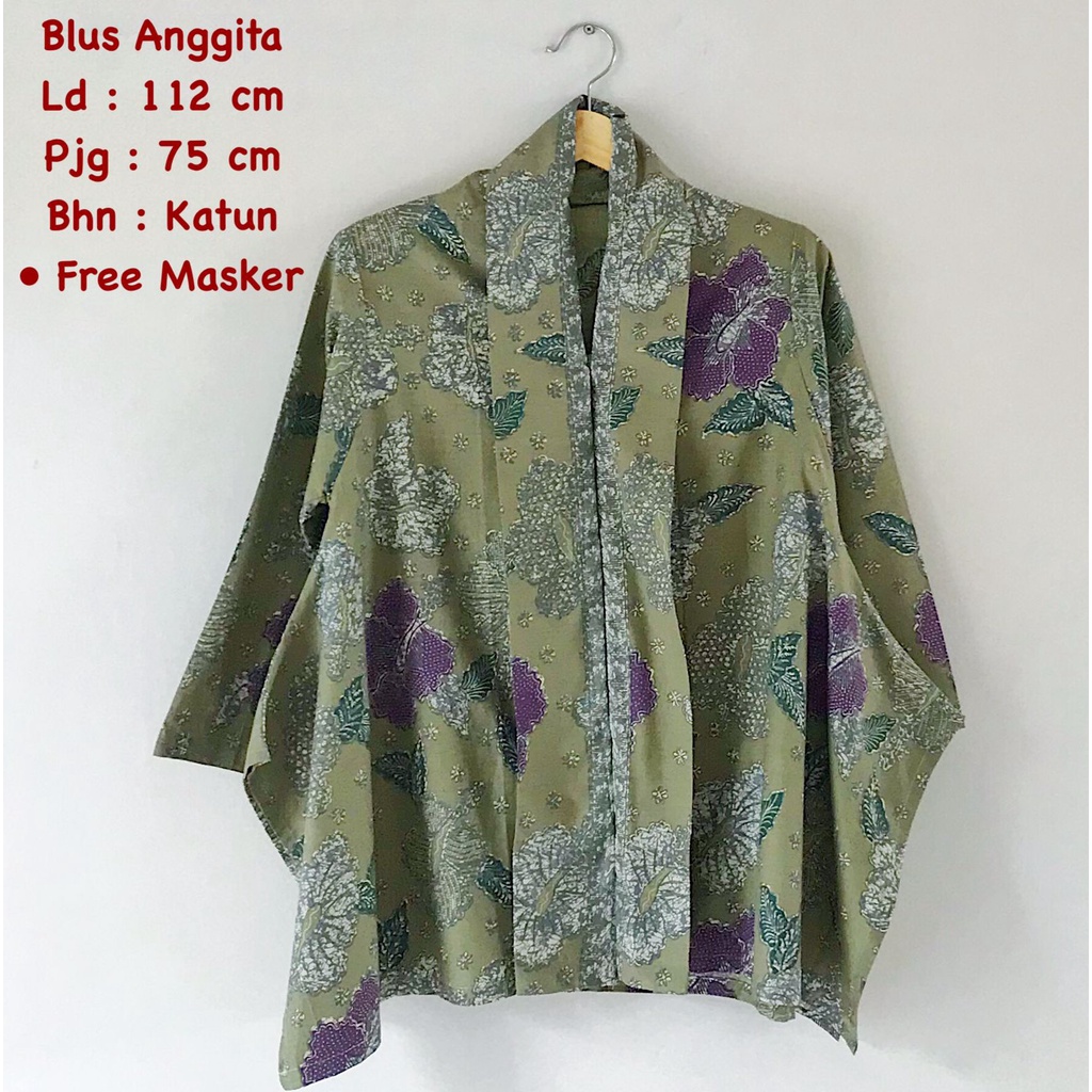 Blus anggita#2 batik solo atasan kerja modern