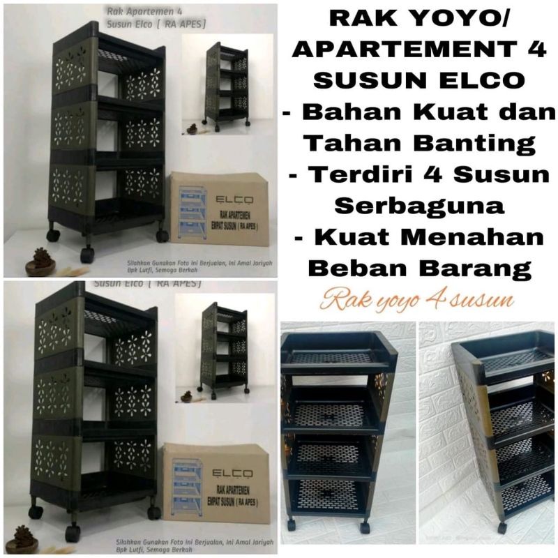 Rak Yoyo Susun 4 Elco - RAK YOYO RAK SERBAGUNA - RAK APARTEMENT 4 SUSUN TABHITA