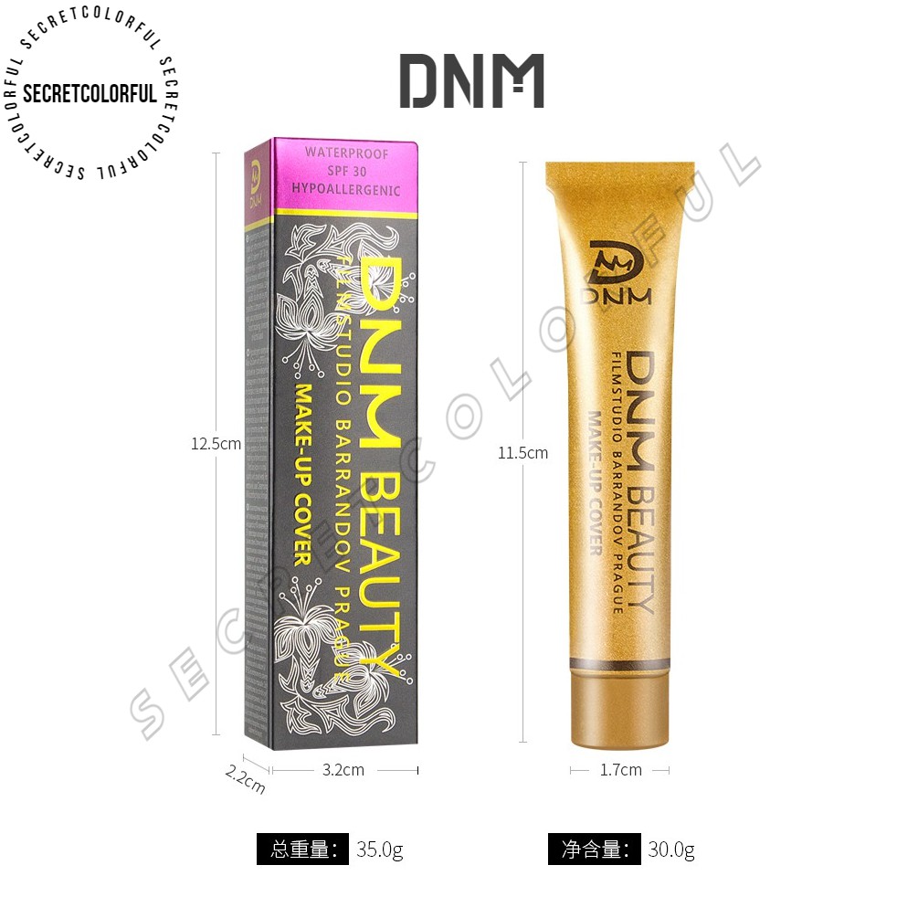 DNM Concealer Small Gold Tube Foundation 14 warna