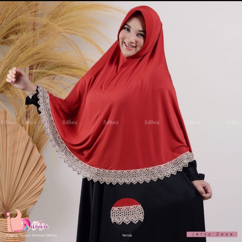 RENDA XL SYARI••Hijab instan•khimar syari•jilbab renda jumbo