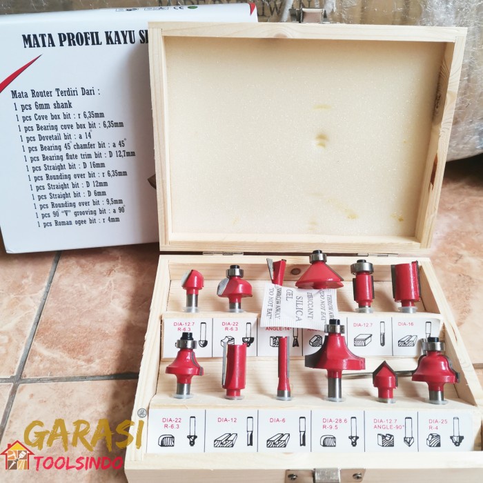mata profil set 12 pcs Mailtank mata router set mata bor profil kayu