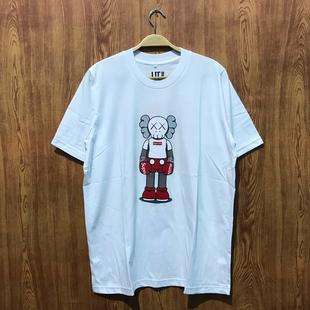 Kaos Uniqlo x Kaws Parody Supreme Premium