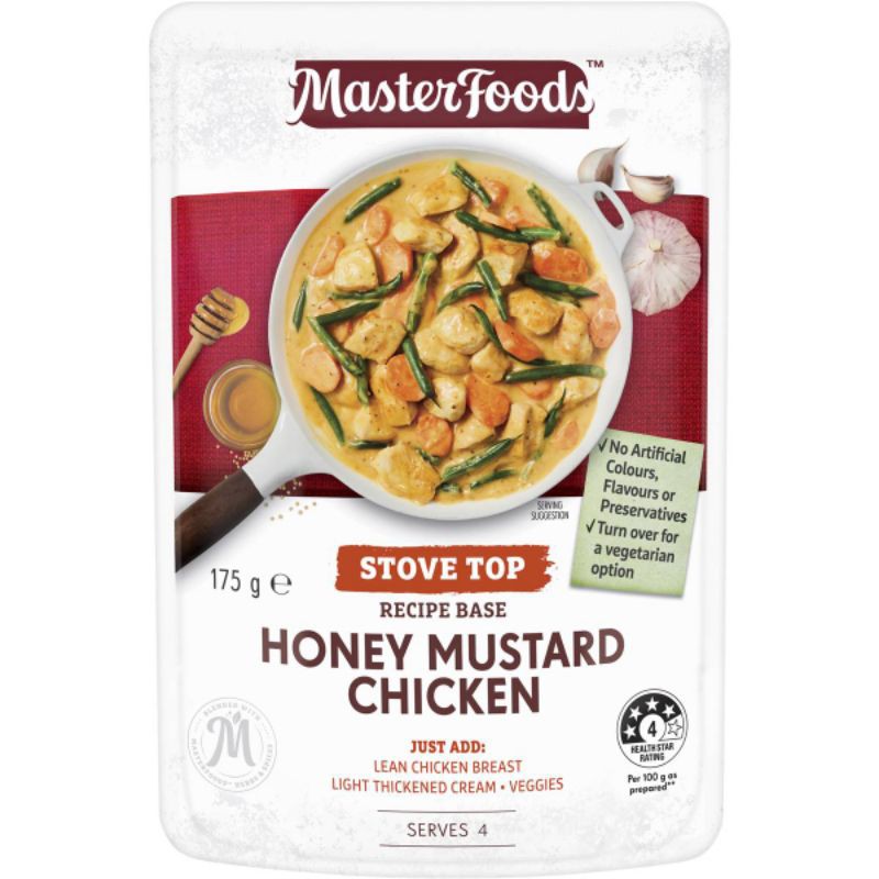 

MASTERFOODS HONEY MUSTARD CHICKEN 160GR