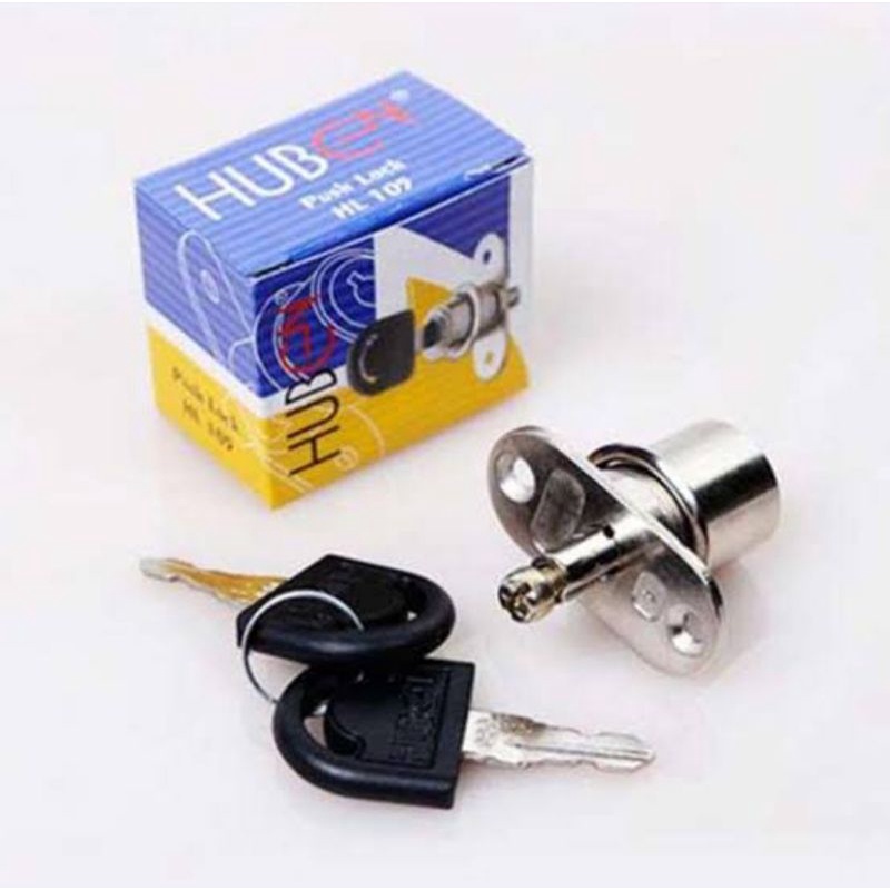 kunci laci lemari tekan tusuk sliding geser push lock huben HL105