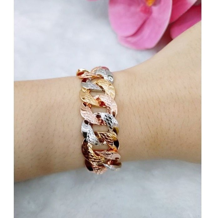 Xuping Gelang Tangan Sisik Naga Kombinasi Halus