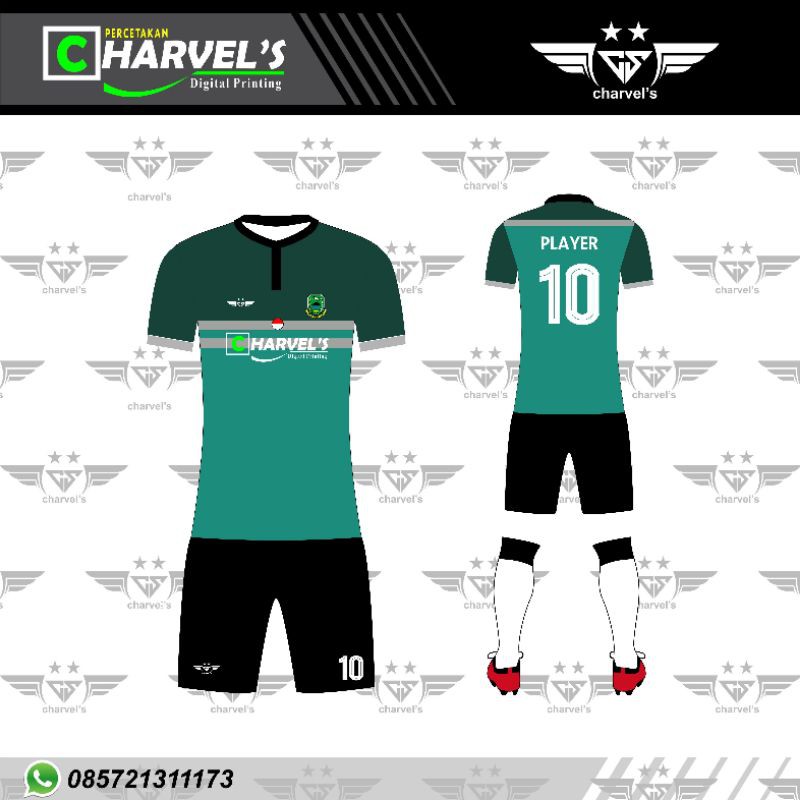 Jersey Futsal Sepakbola Desain sendiri