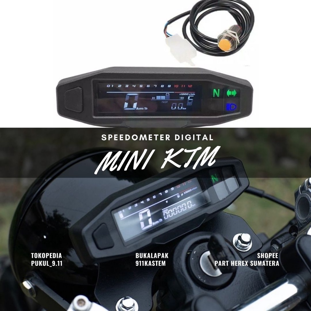 Jual Speedometer Digital Mini KTM KLX CRF FLATTRACKER SUPERMOTO