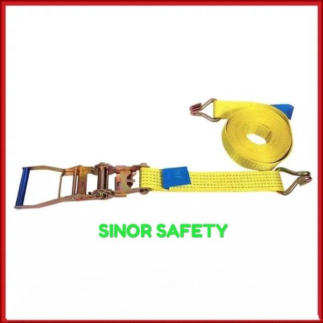 GOSAVE Webbing Cargo Lashing 5Ton x 8 Mtr Belt Ratchet Tie Down Trackbelt