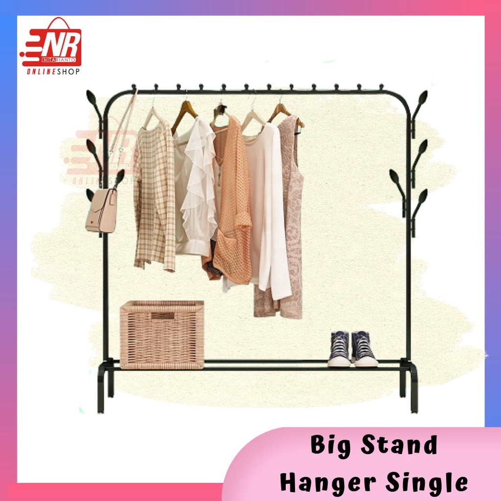 Big Stand Hanger Single / Hanger Big Stand / Jemuran Gantungan Big Stand / Gantungan Baju Butik Live