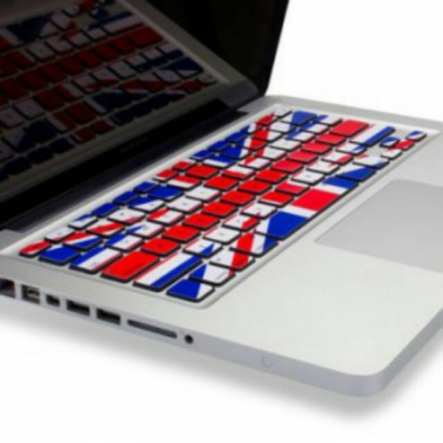Keyboard Flag Motif Bendera Cover Protector Penutup Pelindung Macbook Pro Unibody 13.3 Inch