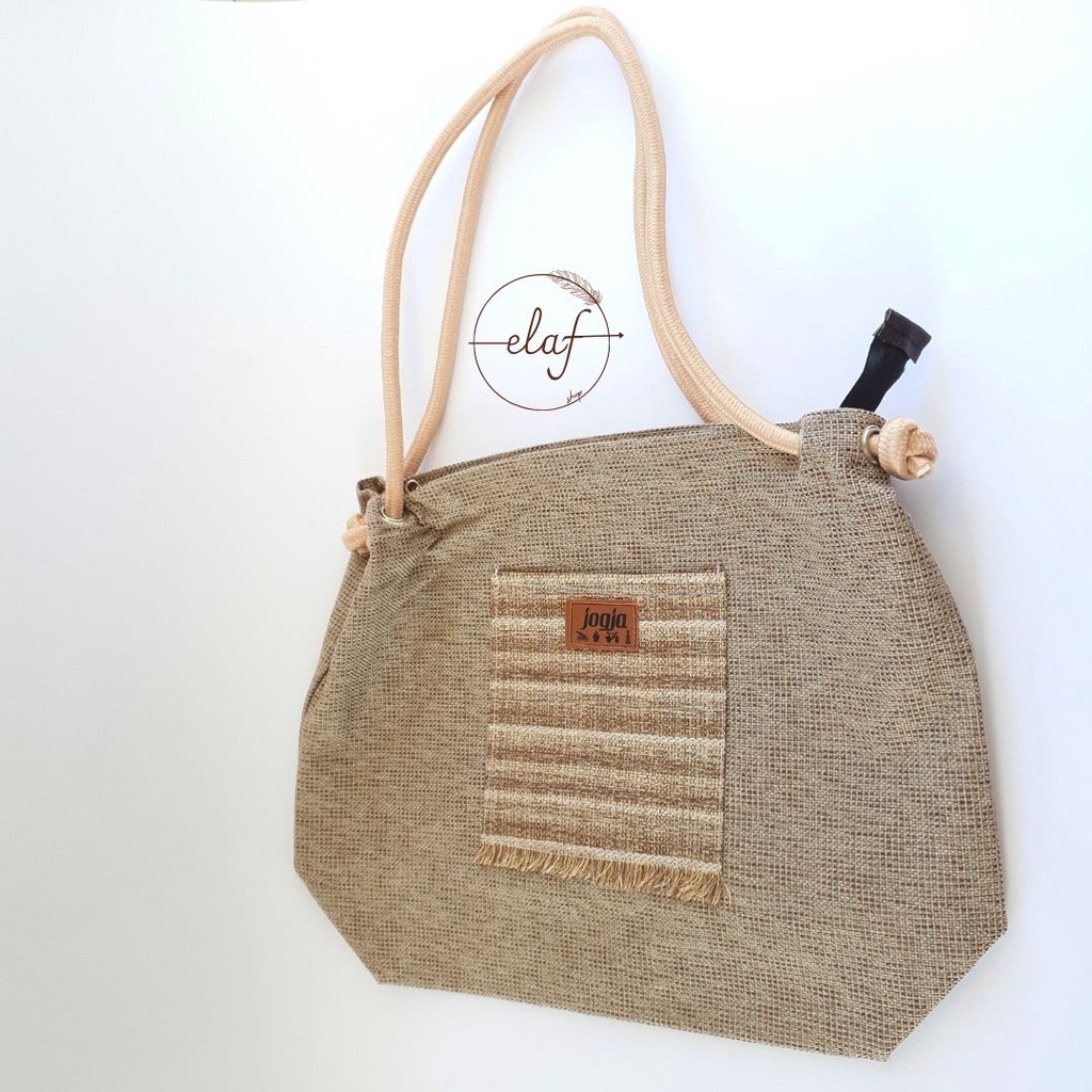 TOTEBAG WANITA RESLETING TALI SUMBU|Tas Pantai Besar Resleting|TAS TOTE GONI SINTETIS