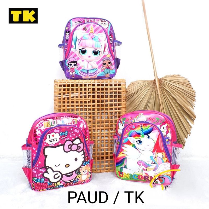 TAS RANSEL  ANAK PAUD / Tas Ransel Sekolah BT21/Tas Ransel Batok 3D/Tas Ransel Karakter BT21