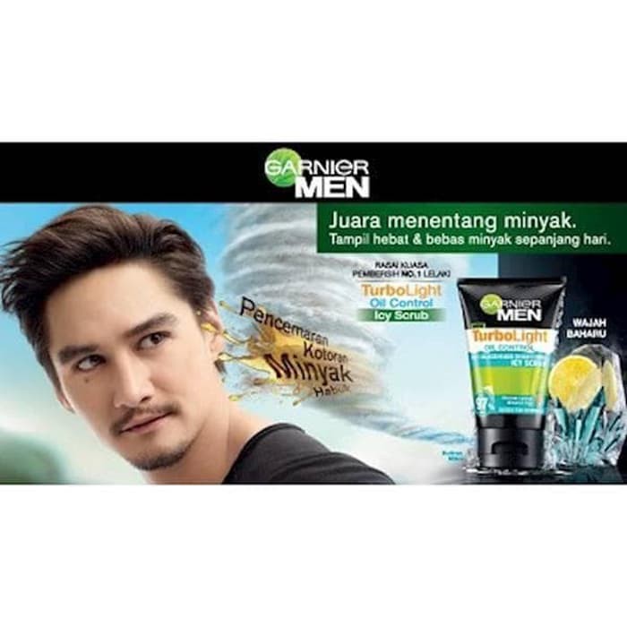 GARNIER Men Turbo Light Oil Control Cooling | Acno Fight Anti Acne | Perawatan Wajah Pria by AILIN