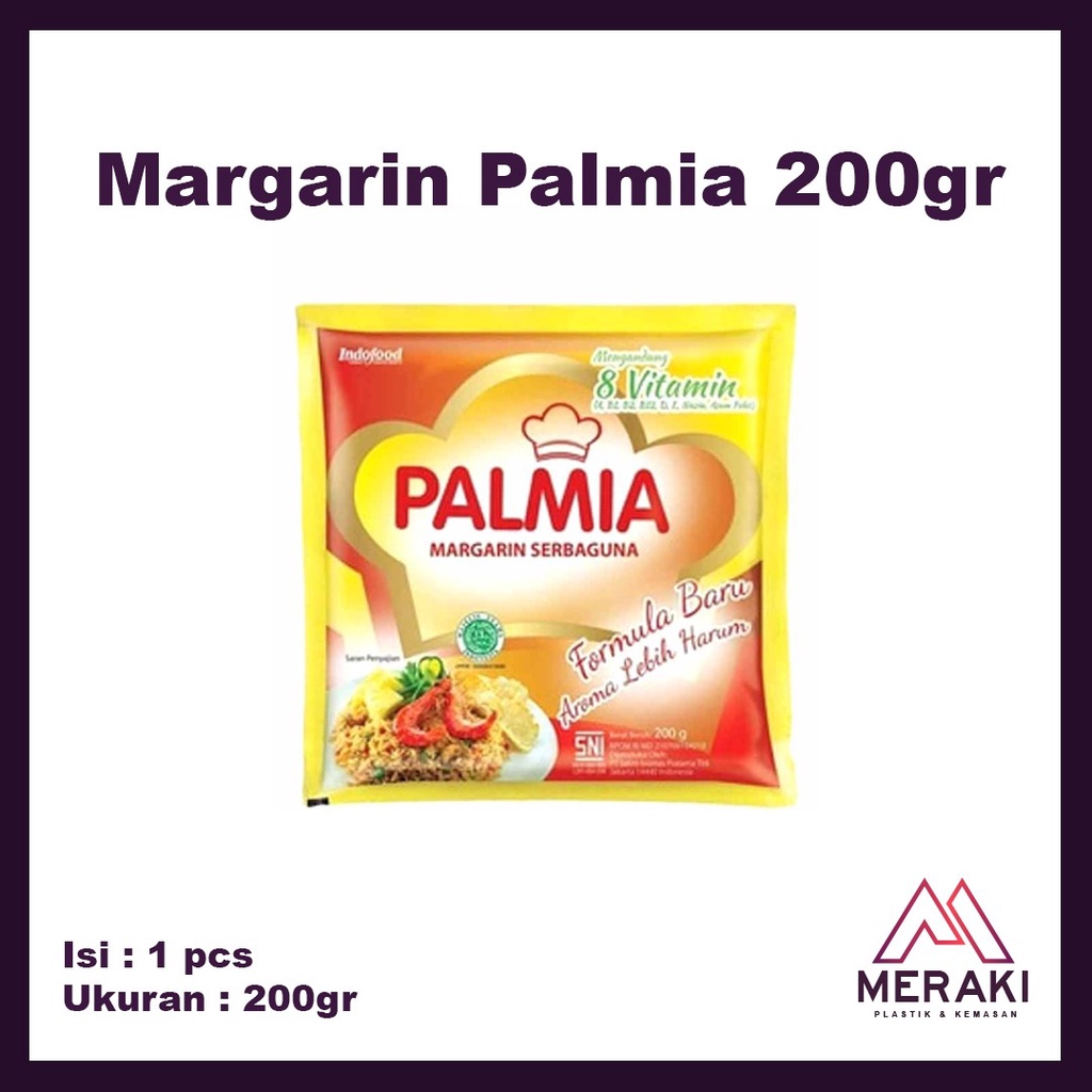 

Margarin Palmia 200gr Serbaguna Mentega Baking