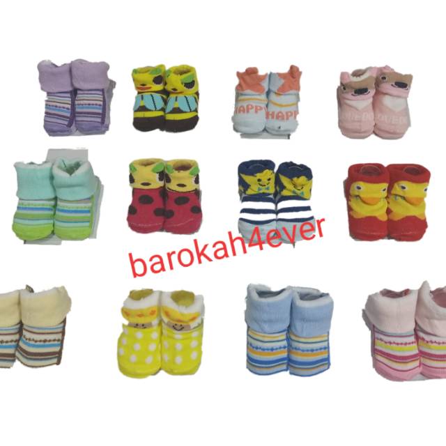 Kaos Kaki Bayi NEW BORN MIKA Motif SALUR / KARAKTER