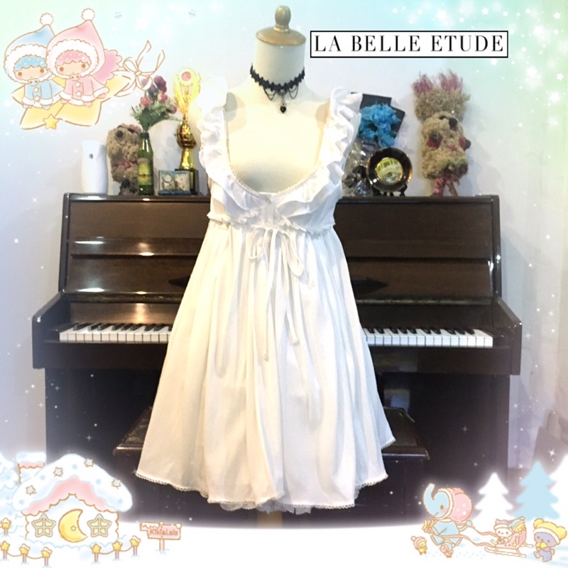 WHITE DRESS LA BELLE ETUDE/DRESS PUTIH/JSK