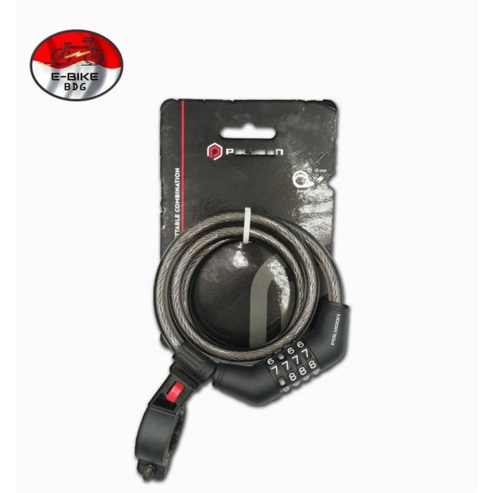 Hidayat - Polygon Gembok Sepeda Lipat Mtb Rb Kode 4 Digit 120Cm