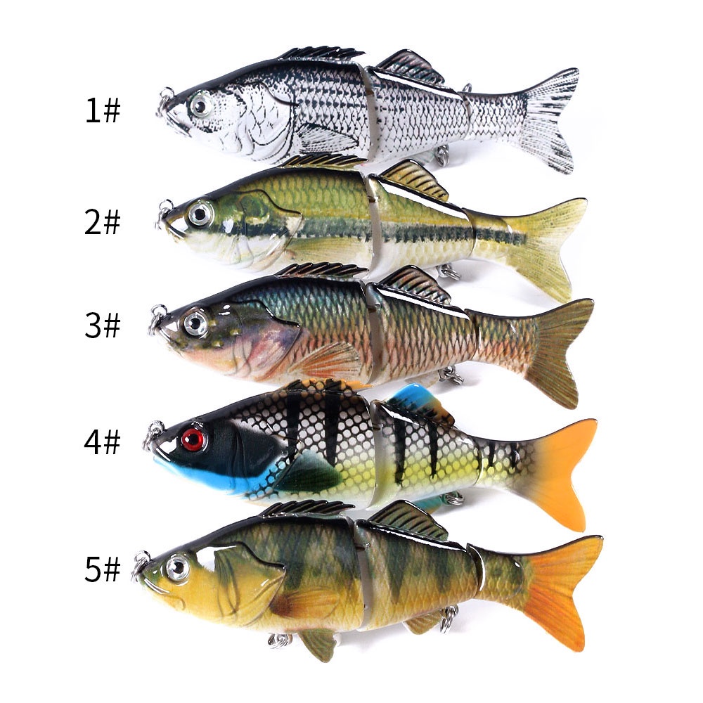 HENGJIA 1PCS Wobblers uMpan Pancing Fishing Lures 10cm 18g Artificial Multi-section Bait Trolling Hard Bait Minnow Carp Crankbait Fishing tackle