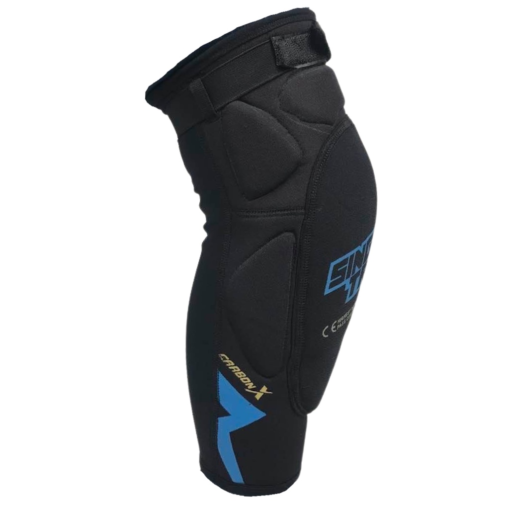 Knee Protector dengkul Singletrek1 Carbon KPC Biru