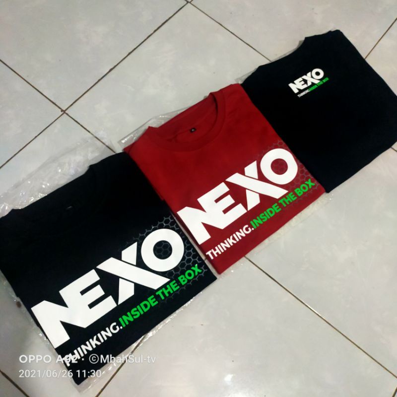 NEXO ,  ADA HARGA ADA KUALITAS (kualitas kaos dan sablon berani di adu ) kualitas bagus termurah terlaris