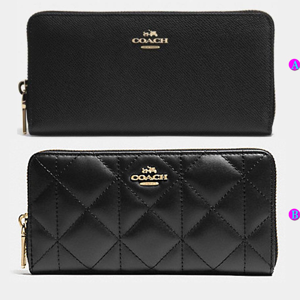 52372 53637 COACH women Long Wallet Clutch Purchase Certificate original