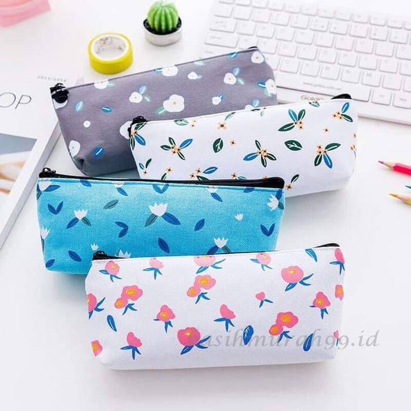 

PROMO! TEMPAT PENSIL CANVAS FLOWER PRINTING TEMPAT KOSMETIK POUCH [KASIHMURAH99.ID]