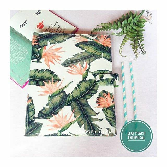 

Leaf peach tropical binder
