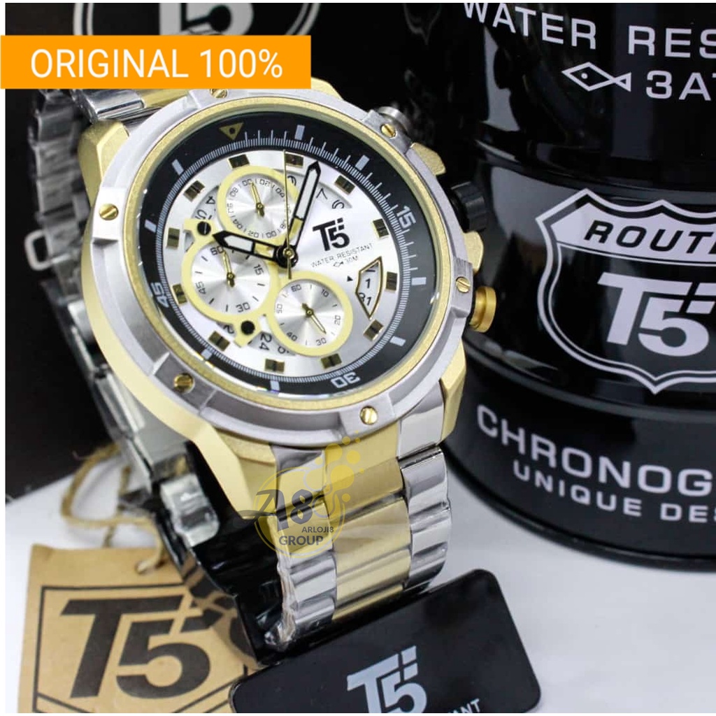 terlaris jam tangan pria T5 H 3804G Original 3804 water berenang aman kado terbaik hadiah murah bagu