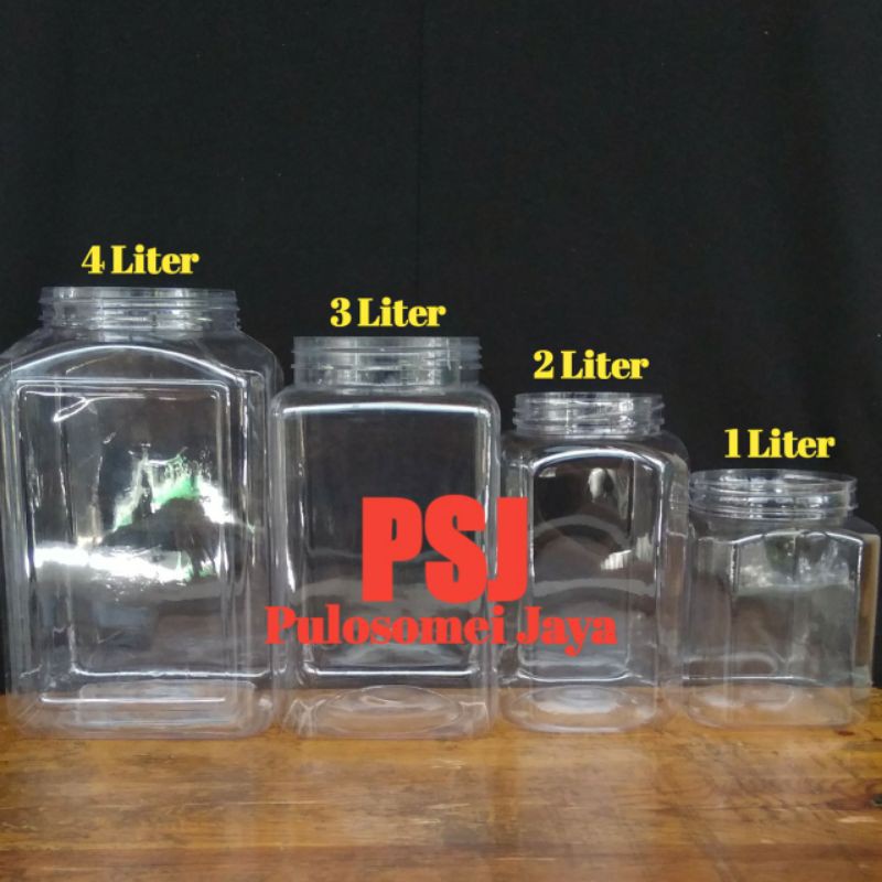 Toples Plastik Kotak 4 Liter Ikan Cupang Permen Snack Shopee Indonesia