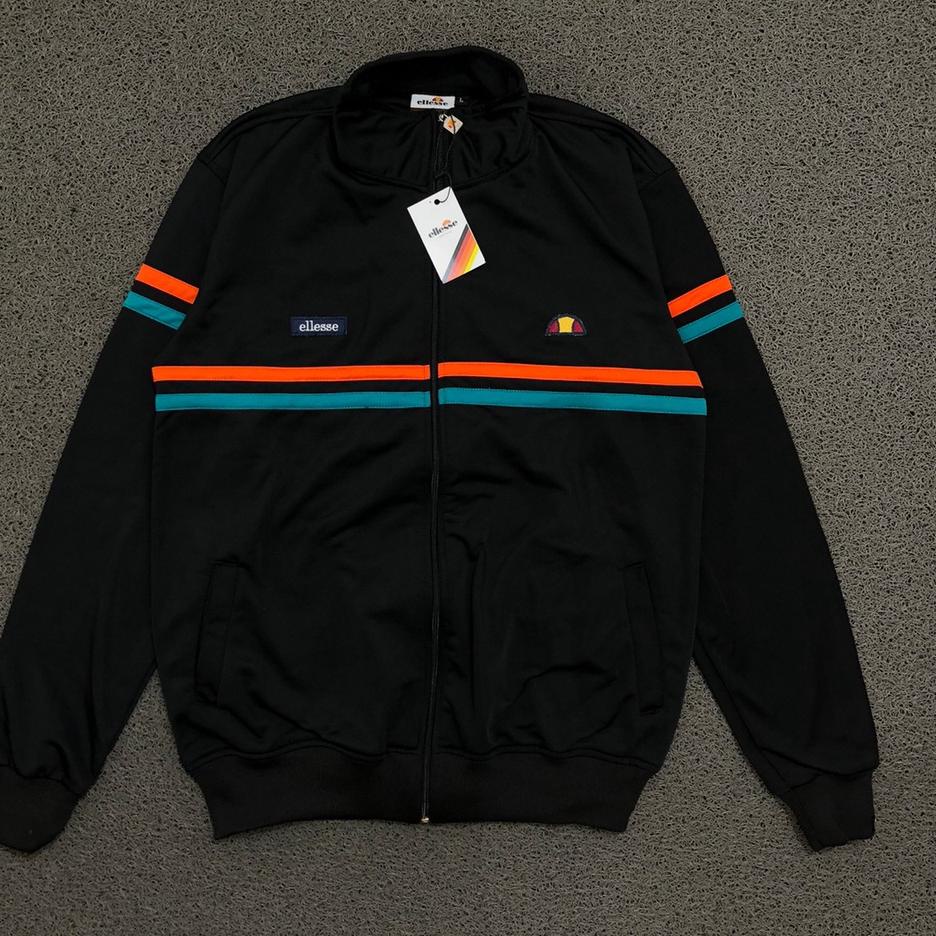Hot Sell.. JAKET TRACKTOP ELLESSE REMINI BLACK PREMIUM AUTHENTIC