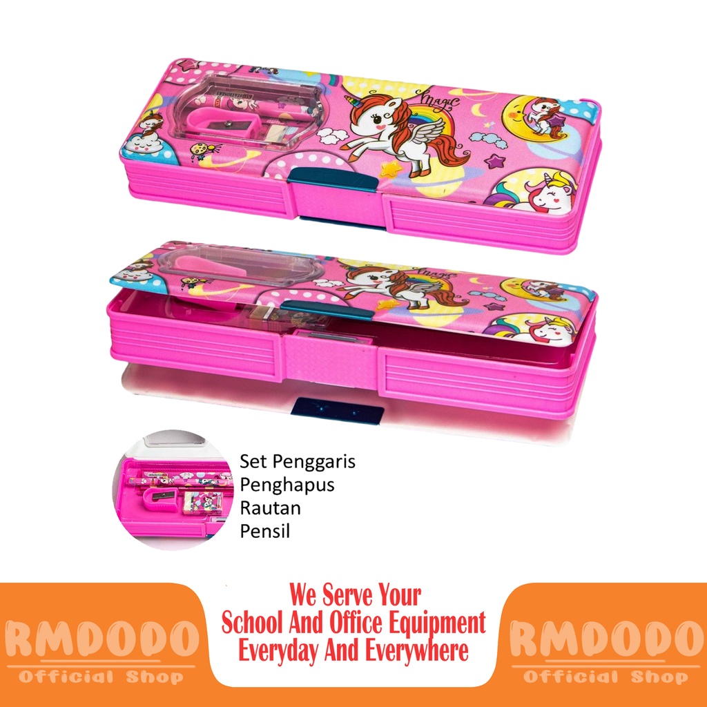 

Rmdodo Kotak Pensil Magnet + Set Alat Tulis Karakter / Tempat Alat Tulis Magnet / Kotak Pensil Ada / Pencil Case / Tempat Pensil Magnet Set