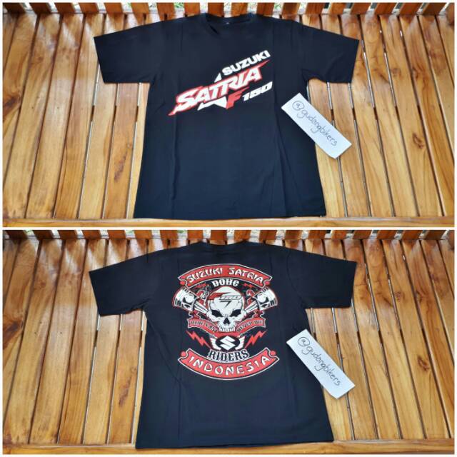 Kaos suzuki satria riders 003 fu 2tak 150 f motor bikers club klub komunitas community anniversary
