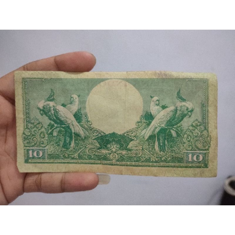 Koleksi uang kuno 10 rupiah tahun 1959