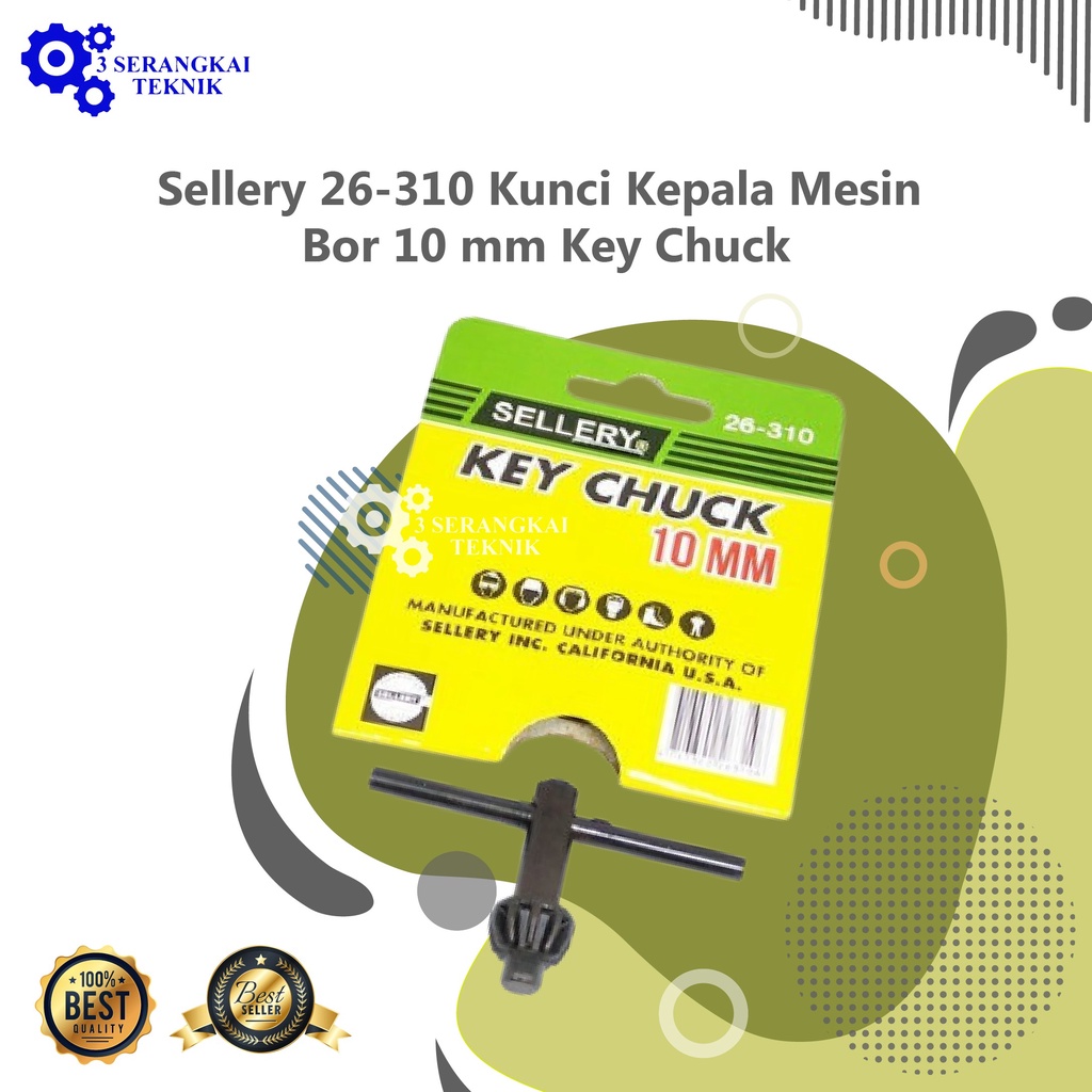 Sellery 26-310 Kunci Kepala Mesin Bor 10 mm Key Chuck