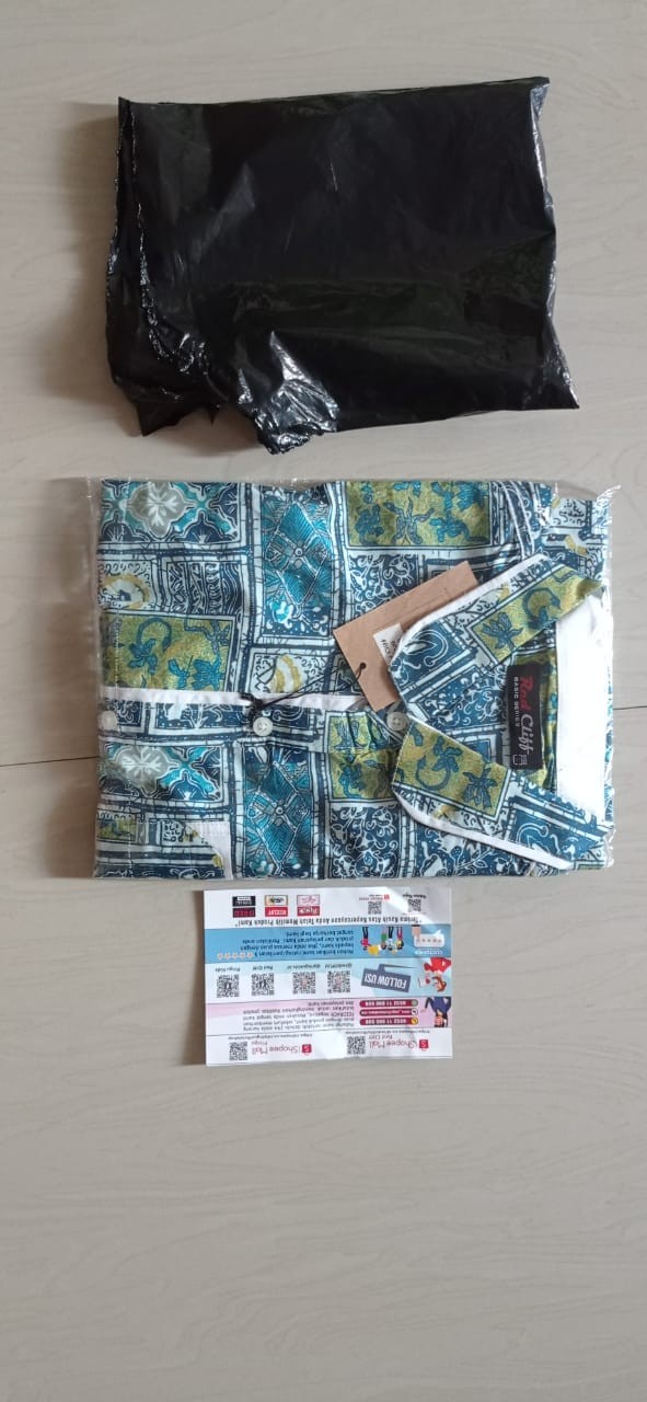 Redcliff P1013jg Mi - Kemeja Batik Pria Lengan Pendek