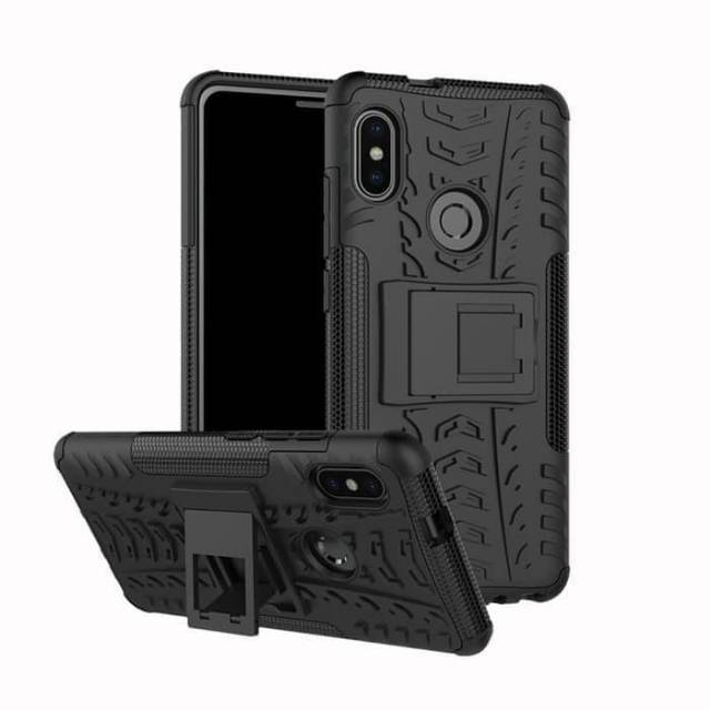 Samsung M20 Armor Military Case Hard Soft Cover Casing With Stand