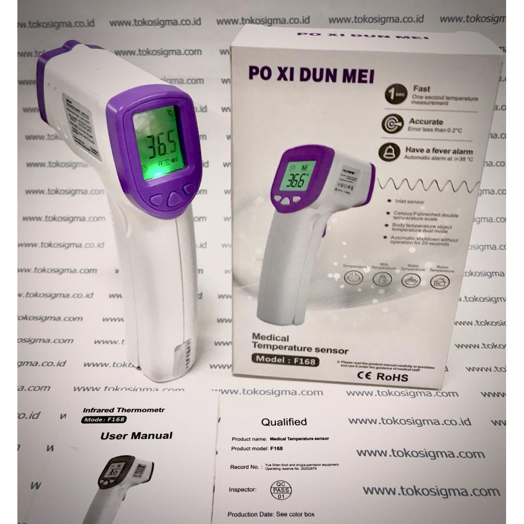 Termometer Suhu Tubuh Temperatur Sensor Digital Infrared Non Contact