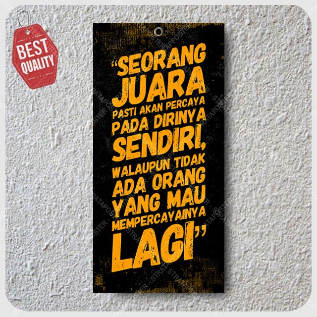 Dekorasi dinding Poster motivasi Hiasan dinding kamar Poster dinding Quotes 143004STR