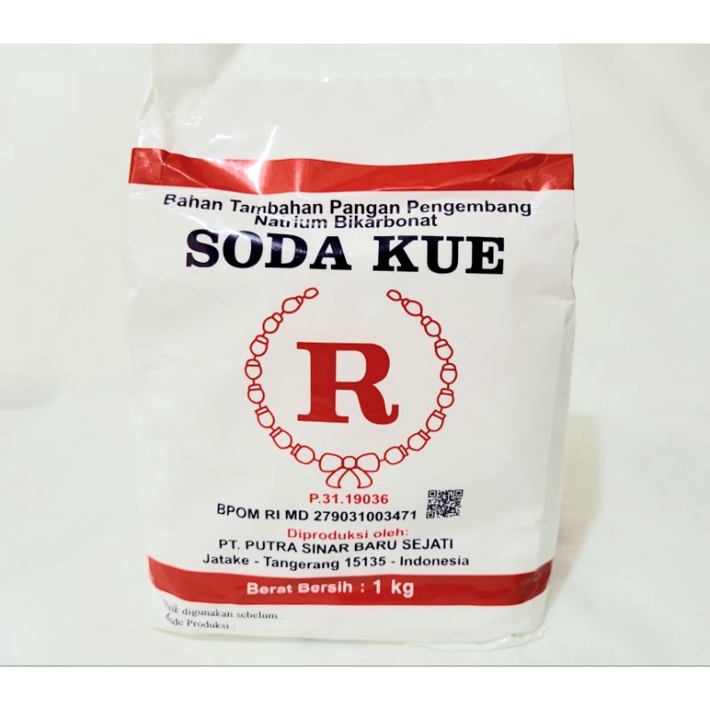 Jual Soda Kue R Natrium Bicarbonat Soda Kue Kemasan 1 Kg Shopee Indonesia