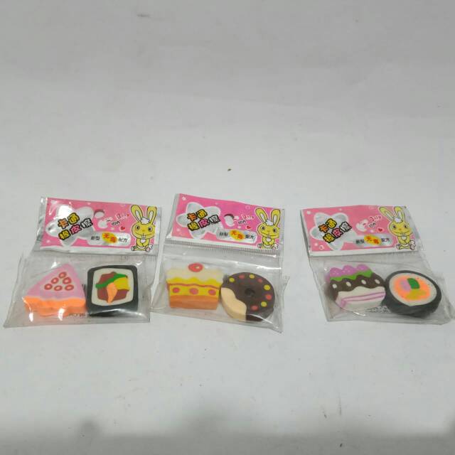

Penghapus unik bentuk makanan makanan