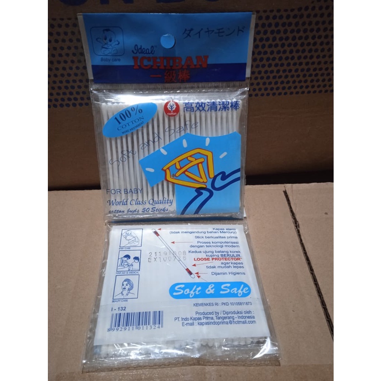 Ichiban Cotton Buds Pack 50