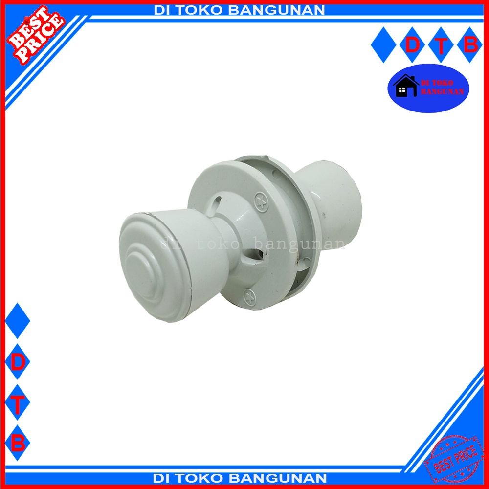 Tarikan Handle Pintu Kamar Mandi Bulat Pvc 1 Set Gagang pintu Bulet Plastik