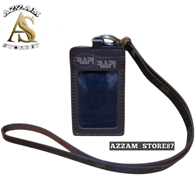 

Holder ID Card Kulit - Tali Lanyard Nametag RAPI