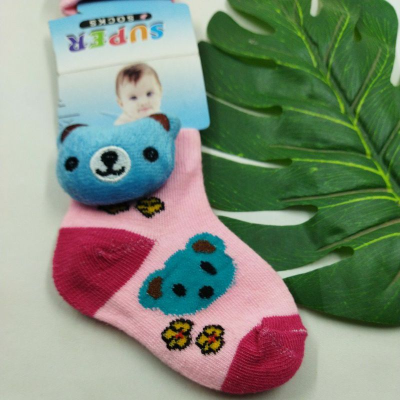 Kaos Kaki Boneka Bayi Anak 0-1 Tahun Anti Slip