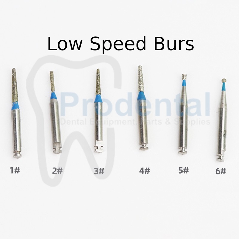 Dental Diamond Bur Gigi Low Speed Burs Lowspeed Bulat Inverted Micromotor Mikromotor Contra Angle