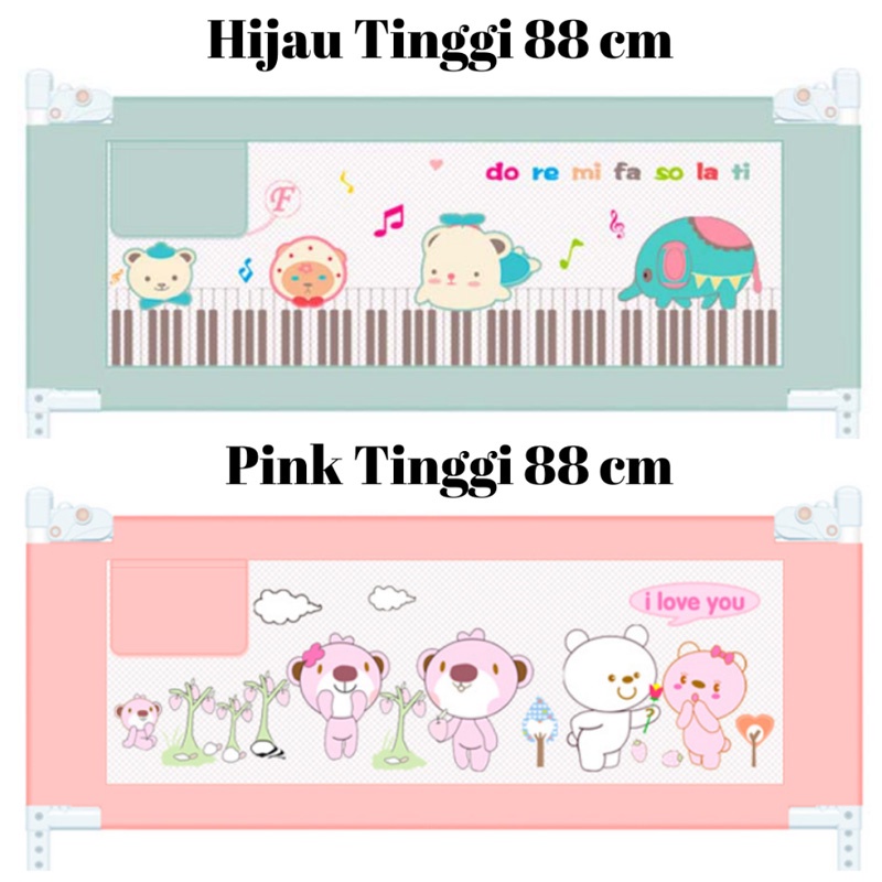 Kain Baby Bedrail Kain Pagar Pembatas Kasur Kain Pengganti Cadangan Bedrail StarHome