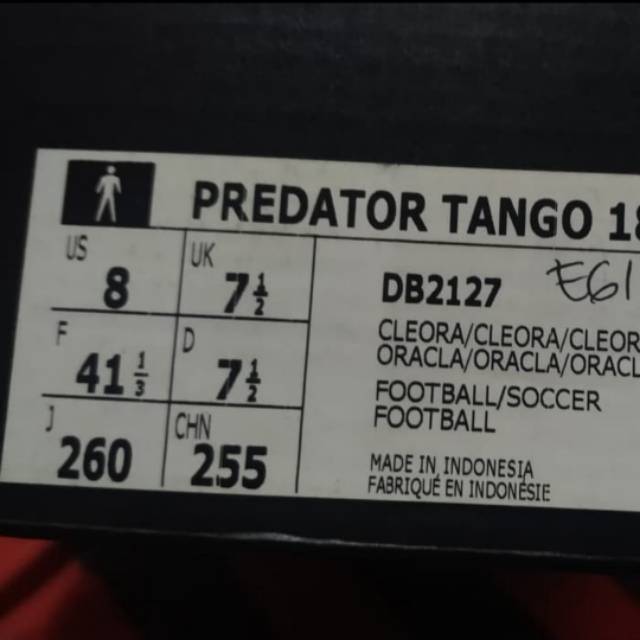 SATU FUTSAL ADIDAS PREDATOR 18.3