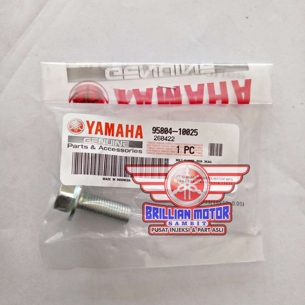 Baut Gantungan knalpot ke Footstep belakang RX King  Original Yamaha 95804-10025