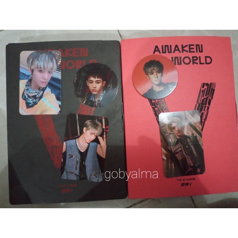 pc cc bene nct wayv yangyang winwin xiaojun ten owhat awaken the world photocard circle card benefit