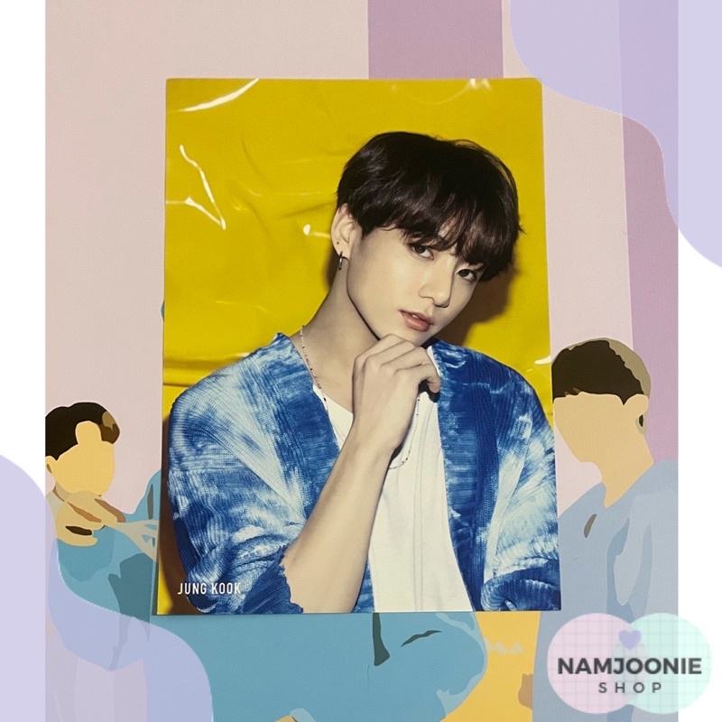 OFFICIAL JUNGKOOK JK LIGHTS JAPAN / BOY WITH LUV FLYER PC PHOTOCARD POSTCARD PHOTO JPN BTS ALBUM